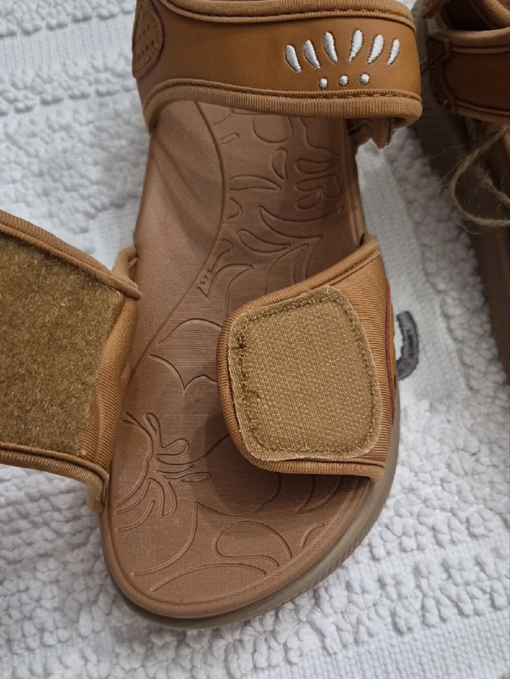 ONCAI Tan Orthotic Walking, Hiking Sandals Size 7 Vegan